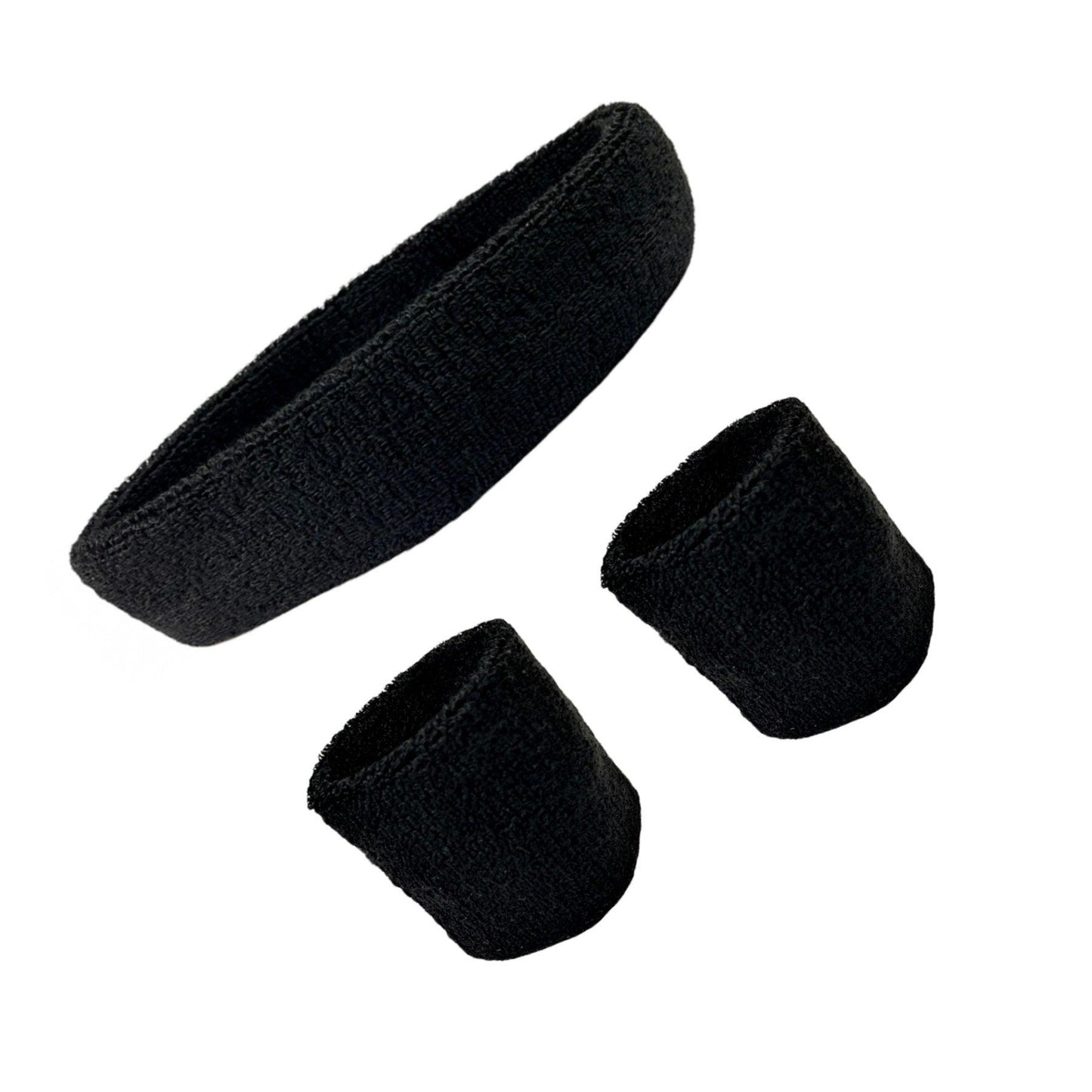 Sweatband & Wristbands 3pc set by WESTEND CHOICE Wristbands men, sweatbands, women