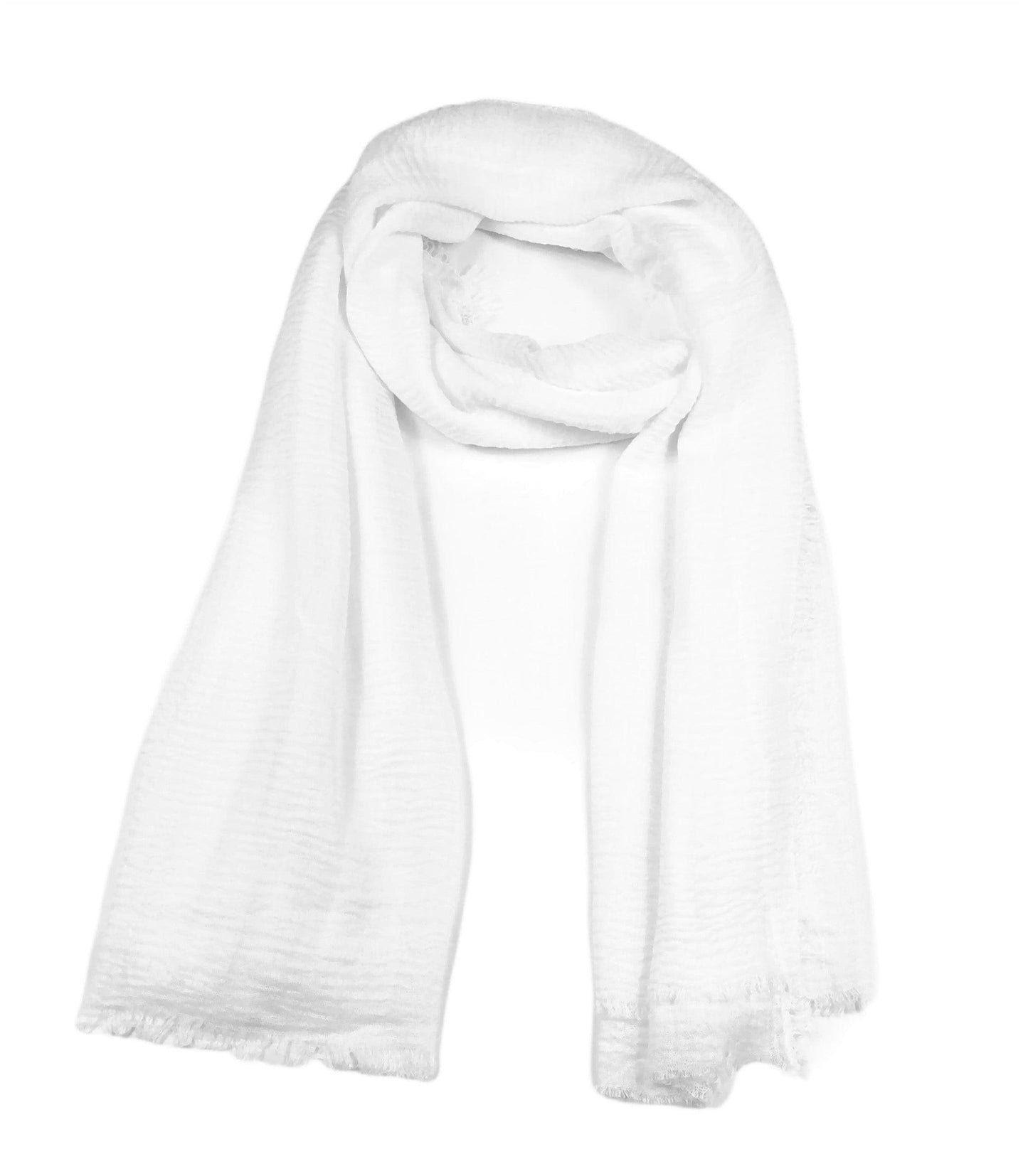 Crinkle viscose scarf 190 x 90 cm by WESTEND CHOICE Scarves & Shawls all scarves, viscose scarves, women