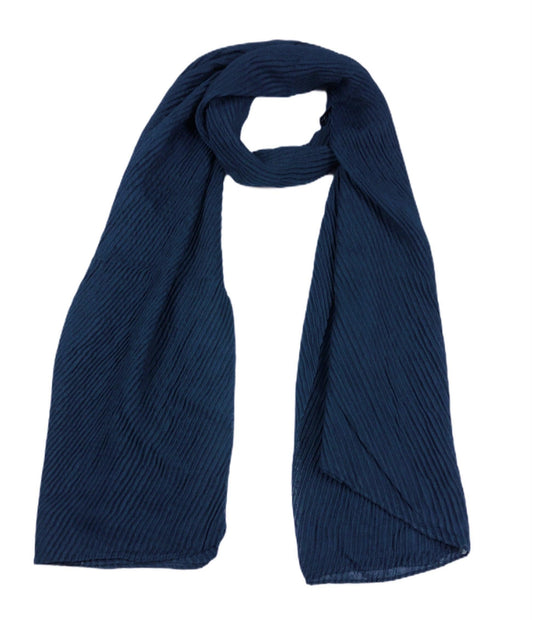 Pleated viscose scarf 180x 80 cm by WESTEND CHOICE Scarves & Shawls all scarves, men, viscose scarves, women