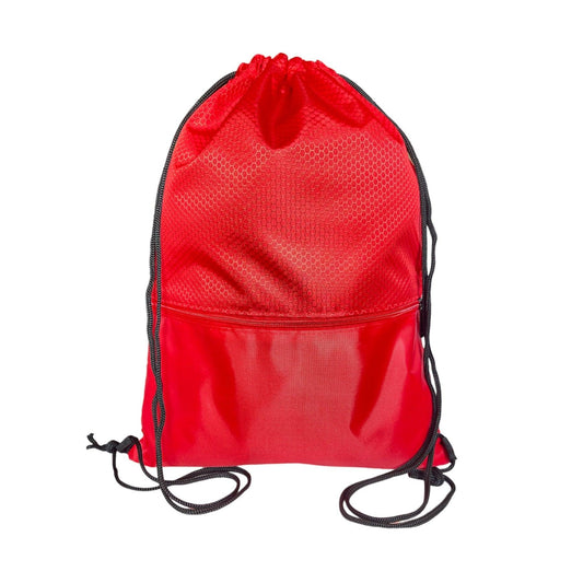 Drawstring bag with front zip pocket gym school bag by WESTEND CHOICE Backpacks backpacks, boys, drawstring bags, girls, kids, men, women